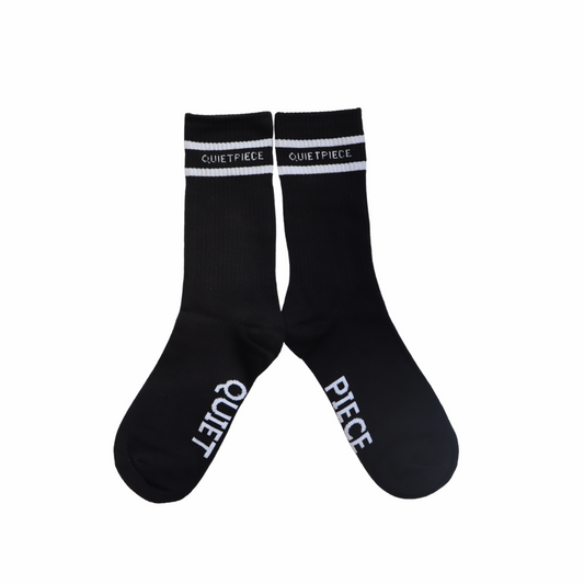 QuietPiece Ribbed Cotton Socks