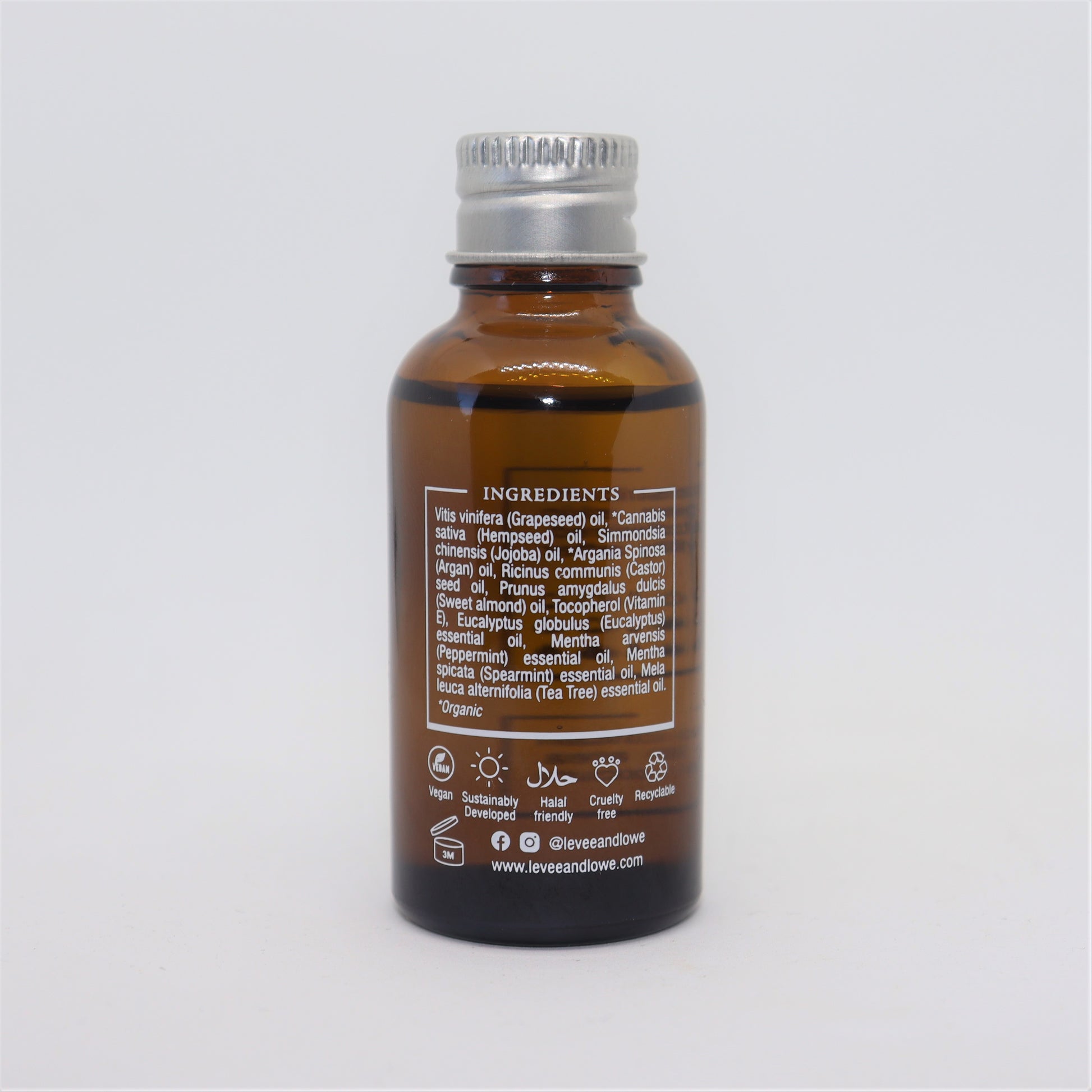 Beard Oil Refill | Blue 30ml - Levee + Lowe